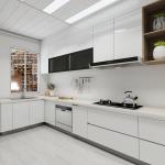 Carcass Plywood / Modern Kitchen Cabinet with Countertops and Accessories