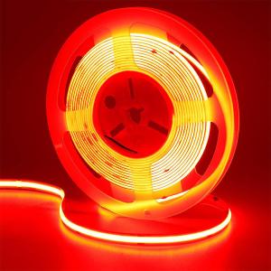 Wholesale COB Led Strip Light IP20 8mm 12V24V 480leds Red for Indoor and Outdoor decoration from china suppliers