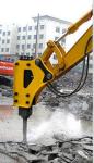 Steel Excavator Jackhammer Attachment Heat Treatment With Powerful Stroke