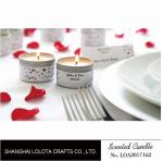 Silver And Golden Color Beautiful Scented Candles , Soy Wax Small Tin Candles