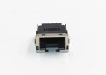 Brass Shielded SMT Low Profile RJ45 Tab Down 8P8C