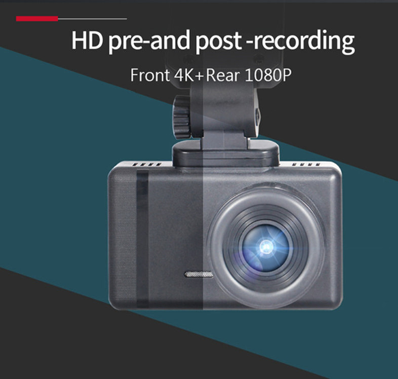Height 7.7cm Vehicle Dash Cam Car Black Box With GPS Support WIFI
