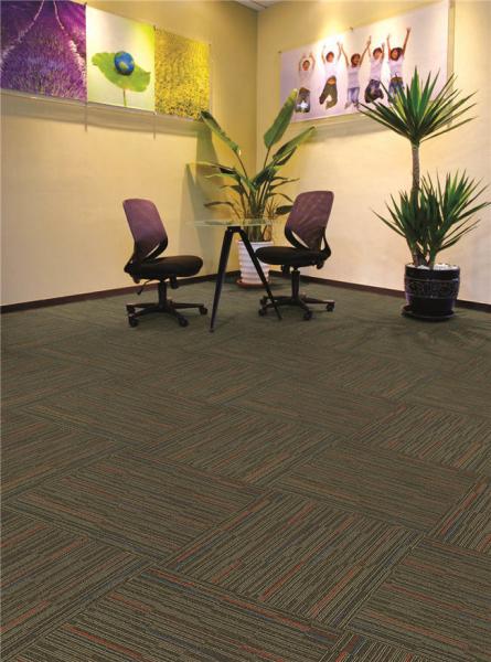 Square Carpet Tiles / Commercial Grade Carpet 550g / M2 Pile Weight For Meeting Room