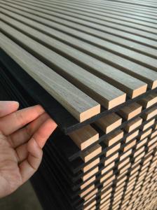 Wholesale Modern Sound Acoustic Panel PET Wooden Slats MDF Veneer Soundproof Wall Panel from china suppliers