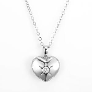 Wholesale 1.0mm 925 Silver CZ Pendant 4.7 Grams Cluster Pendant Necklace from china suppliers