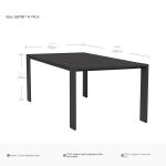 Tea Break Patio Dining Table And Chair Set For Contemporary Outdoor Furniture