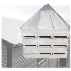 Wholesale Double Insulation PU Roof Panel High Dentity White Metal Roof Sandwich Panels from china suppliers