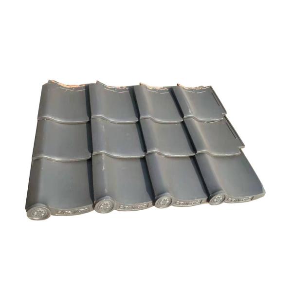 310*310mm Japanese Roof Tiles Available Grey Clay Material For Different