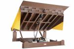 Hydraulic High Strength Steel Dock Leveler Electric With Wheel Chocks Aluminium