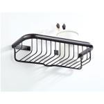 black Bronze Bathroom Towel Rack Metal Wire Shelf Organizer Storage