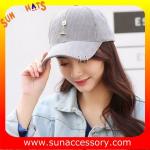 QF17004 Sun Accessory customized fashion baseball caps for ladies ,caps in stock