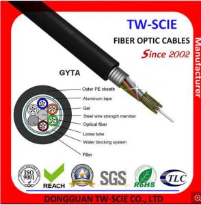 Wholesale 1-144 Core GYTA G652D Shielded Loose Tube Stranded Fiber Optic Cable Longer Life-span from china suppliers