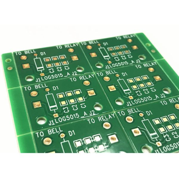 Double sided Industrial Control Print Circuit Board FR4 1 OZ HASL surface