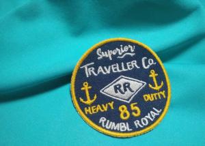 China Customized Silk / Nonwoven Embroidered Uniform Patches Military Hat Patches on sale