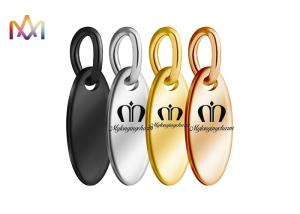 Wholesale SS304 Oval Dangle Plated Custom Engraving Charms from china suppliers
