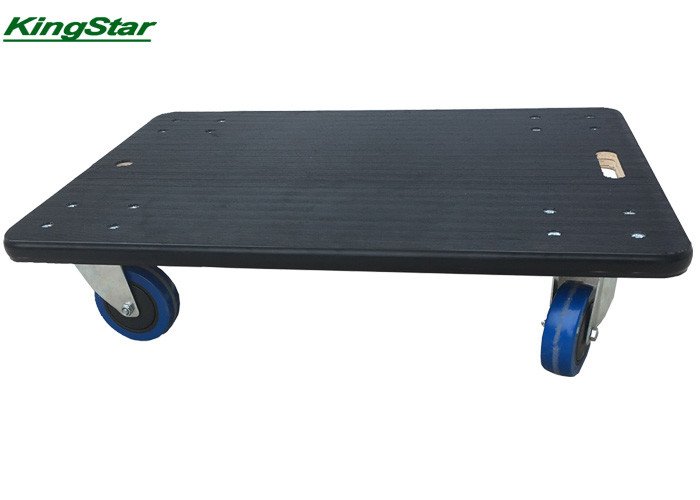 Custom Design Black Plywood Moving Dolly Tool Cart No Locking Wheels