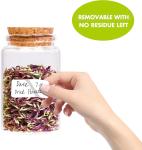 1000 Blank Removable Freezer Labels Water Oil Resistant with Perforation Line