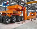 100-120tons 3 Lines 6 Axles Low Bed Semi Truck Trailer with 2 Lines 4 Axles
