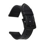 Double Color Italian Leather Watch Band 22mm / 24mm Width