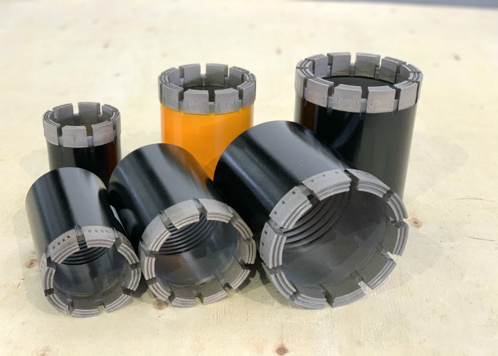H / WL Wireline Drilling Impregnated Diamond Bit Mineral Exploration High Efficiency