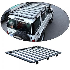 Wholesale LC76 Series Off Road Cargo Rack Aluminum Alloy Rain Gutter Mounting Roof Rail Rack from china suppliers