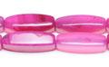 Fuchsia Agate Four Sided Rice Beads
