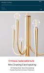 Retro Style Swoop Arm Chandelier Living Room Luxury American pendant lamp best