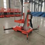 8m 100kg Single Mast Aerial Work Platform Lift for Window Cleaning 100kg