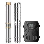 4 In 1 DC Submersible Borehole Solar Water Pump System For Farm Agriculture