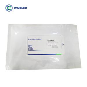 Wholesale Micro Denier Pre Wetted Wiper 9x9 Knit Microfiber IPA Presaturated Wipes from china suppliers