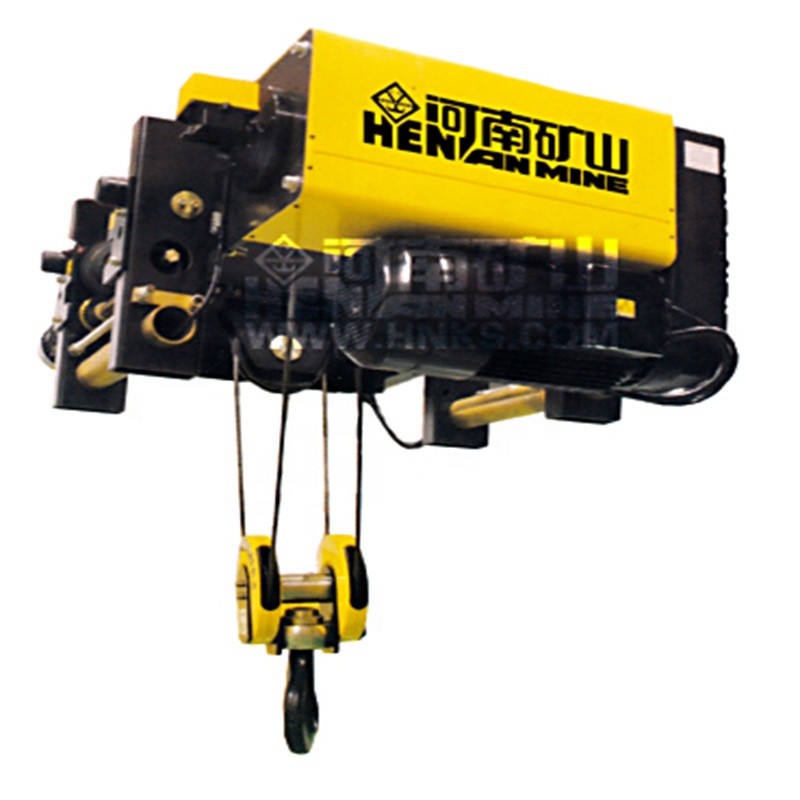6m European Wire Rope Hoist Siemens Motor 5T Electric Pendant 8m/Min