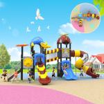 500kg Outdoor Playground Areas Metal Plastic Outdoor Play Castle With Slide