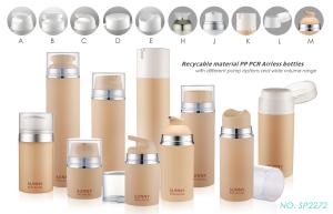 Wholesale 30ml 50ml 80ml 100ml 120ml 150ml 200ml recyclable PP&amp; PCR airless pump bottle for cream,gel and lotion from china suppliers