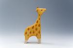 ISO9001 Handmade Wooden Animals Fawn Toy With Private Logo