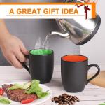 Restaurant 16 Ounce Ceramic Coffee Cups Multicolor For Coffee Tea Cappuccino