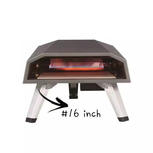Matte Process Gas Pizza Oven 2022 16 inch Commercial Bakery Machine Portable