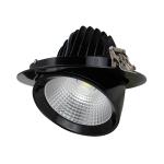 COB Recessed CRI90 IP44 140mm Diameter Gimbal LED Scoop Downlight