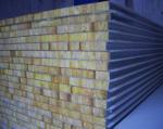 Rockwool Insulated Sandwich Panel Roofing Fire Resistant For Prefab Houses