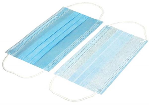 95mm*175mm Size 3 Ply Non Woven Mask Unique Single Pleated Design To Prevent