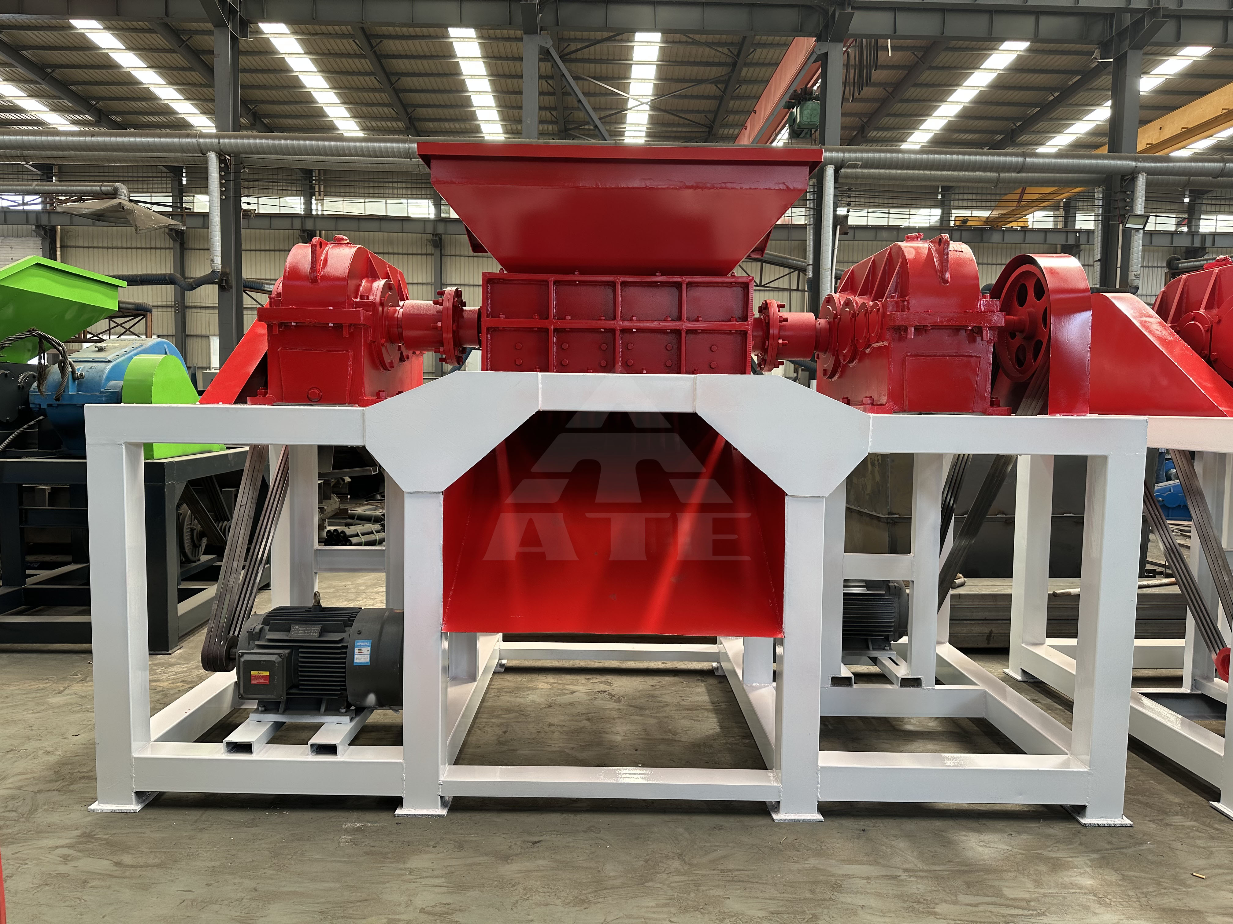 800 Double Shaft Waste Metal Copper Cable Shredder Machine for Sale