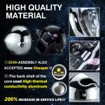 4800LM YYDTZ-TJ03-ZC Motorcycle Round Headlight Assembly Red Blue White DC12V