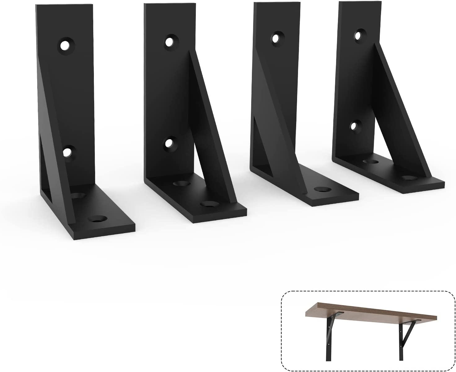Steel Support Bracket for Wall Mounting Standard Metal Fabrication Angle Bracket