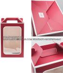 Large Gift Boxes, Tote Paper Bags With Transparent Window Flower Bouquet Paper