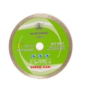 Wholesale high quality 7inch Cold Press 180×1.6/2.2×10×22.23mm Continuous Rim Diamond Blade For Ceramic ,Marble from china suppliers