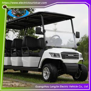 Wholesale White Color Electric Club Carts 48V Battery-operated 8 Seater AC Motor Golf Buggy from china suppliers