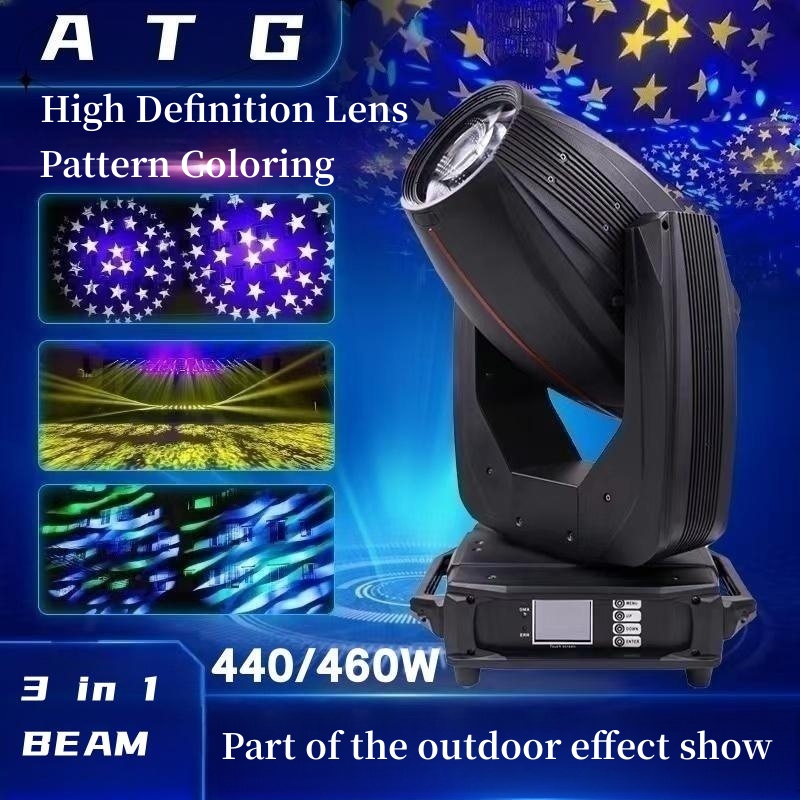 ATG Professional DMX512 Moving Head Lighting 650W 3in1 Beam Lights Custom Light Beam