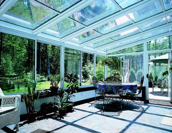 Frameless Glass Roof Sunroom Thickness With Customized Glass Ceiling Easy