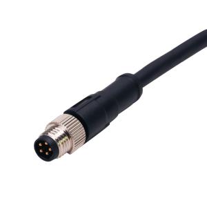 Wholesale PA66 M8 Waterproof Molded Cable Connector Male Straight 8 Pin IP68 from china suppliers