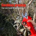 25mm Professional 21V Wood Prunner Scissors Vineyard Gardening Electric Pruning