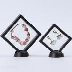 Black Luxury Jewelry Display Cases Plastic Protective Box With PE Film For